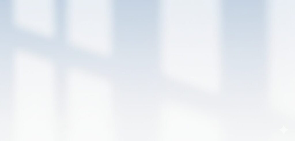 柔らかな光の影が映る